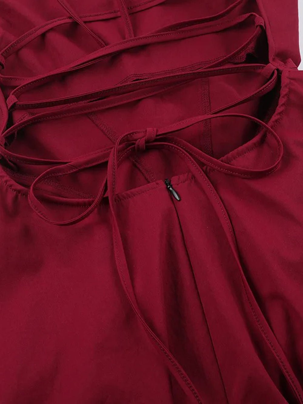 Square Neck Corset Bodice Bubble Hem Mini Dress