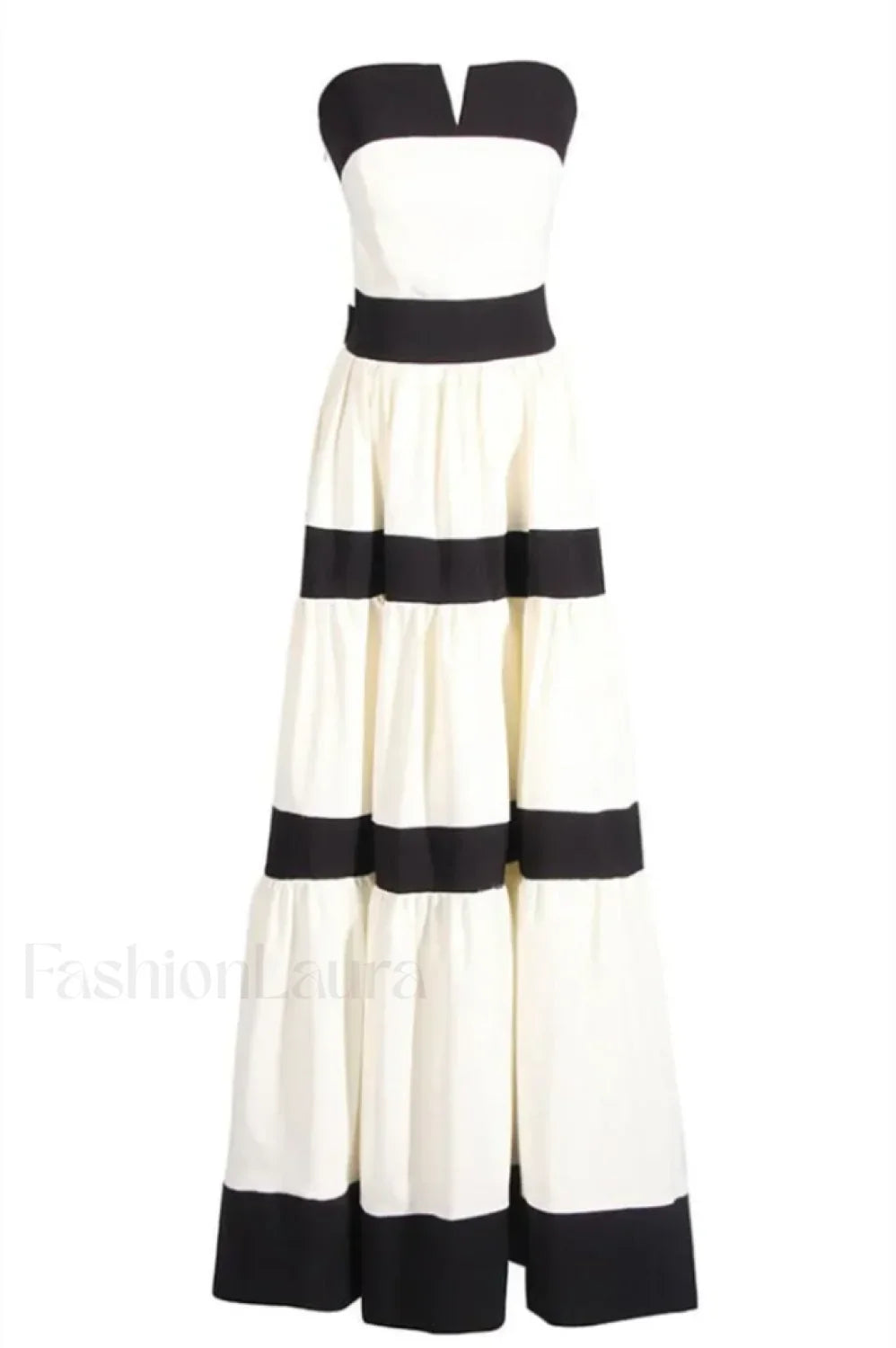 Karen Colorblock Stylish Bowknot Maxi Dress