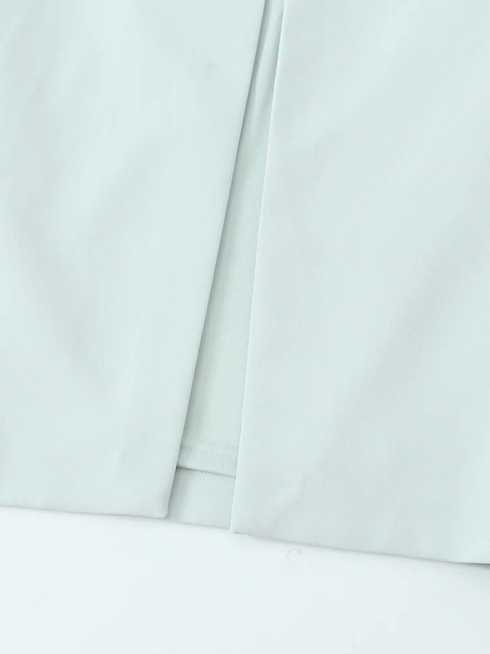 Blue Strapless Side Bow Cut Out Sheath Column Midi Dress