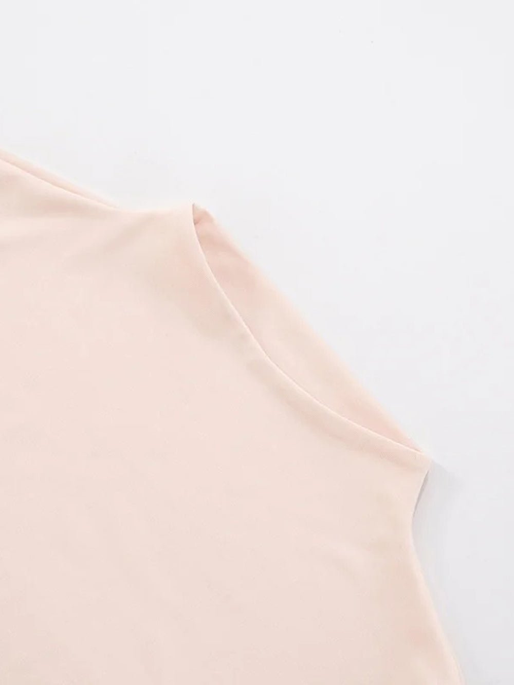Mock Neck Short Sleeve Waist Cut Out Ruched Bodycon Mini Dress