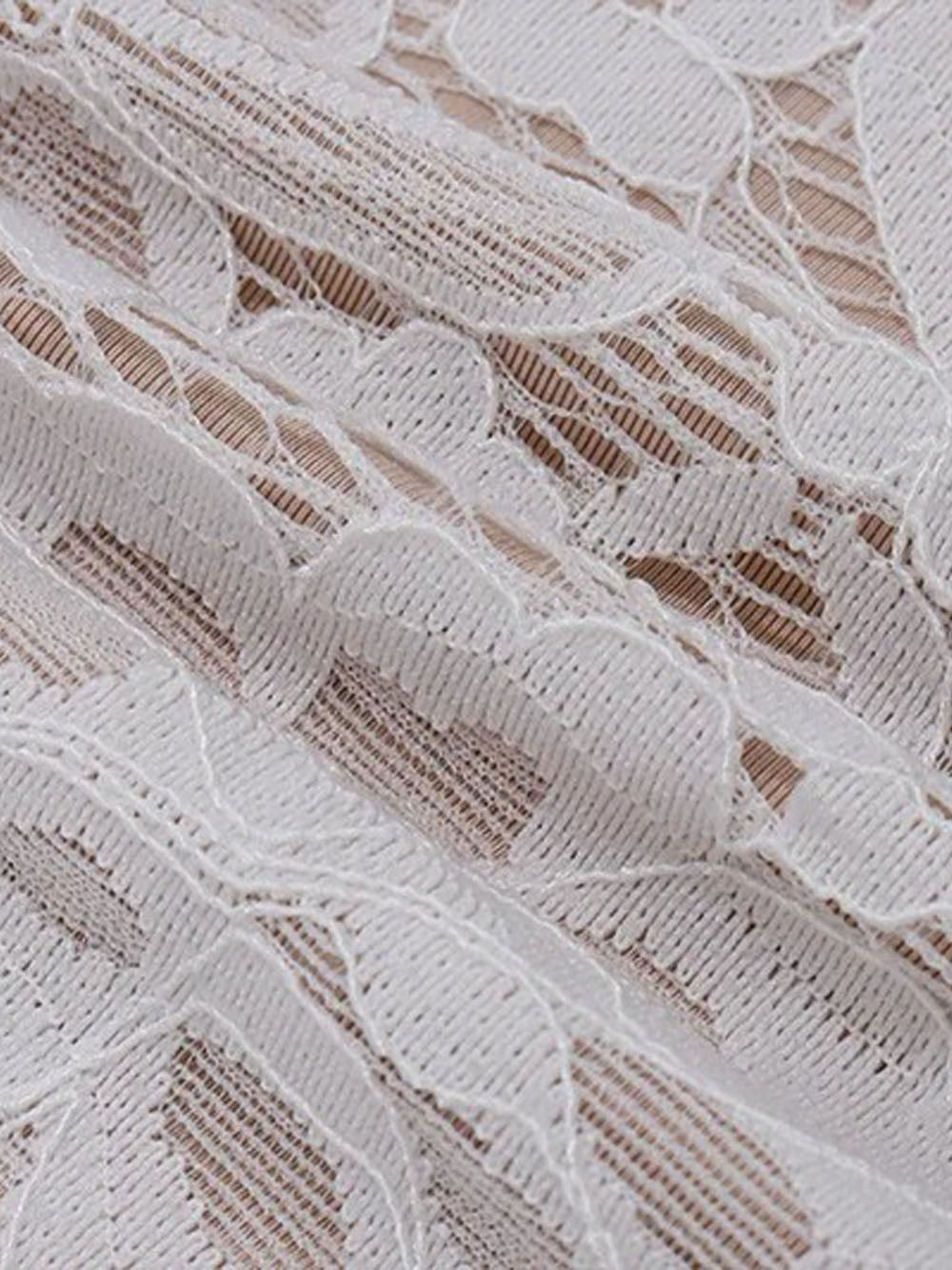 Lace Strapless Corset Boned Draped Wrap Eyelash Hem Mini Dress