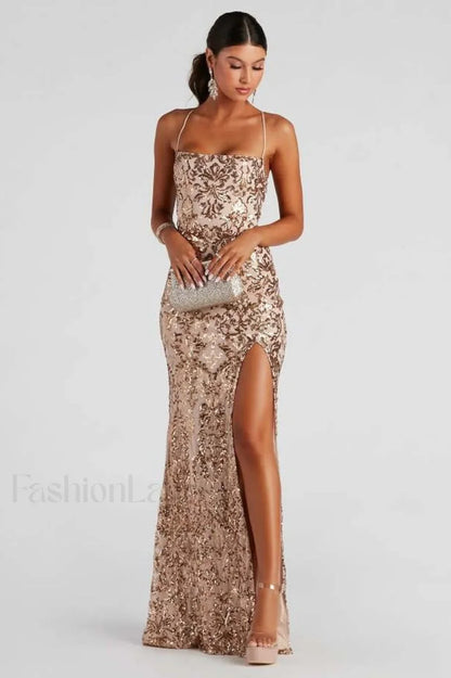Kinsley Formal Stylish Sequin Mermaid Dress