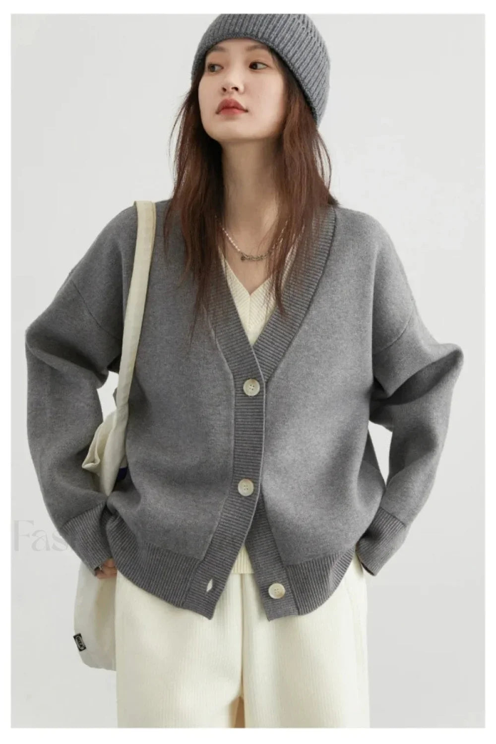 Korean Style Long Sleeve Cardigan