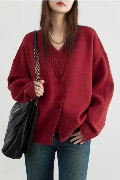 Korean Style Long Sleeve Cardigan