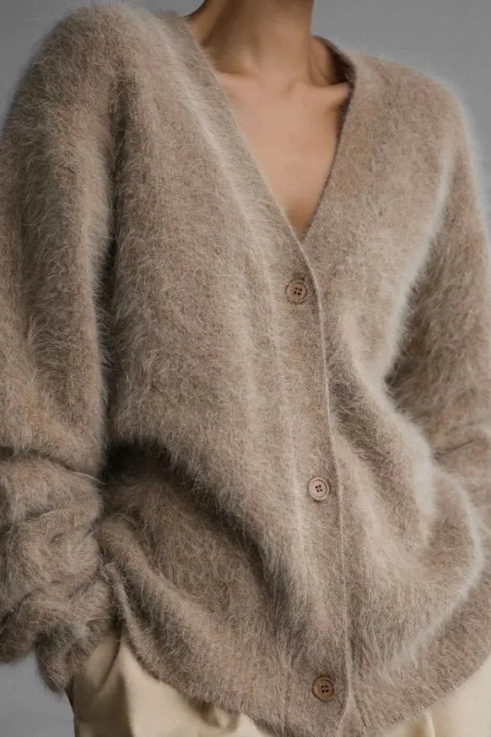 Korean Style Long Sleeve Knit Cardigan