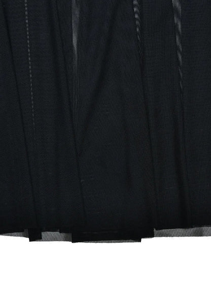 Strapless Bustier Ruched Hip Sheer Mesh Skirt Column Maxi Gown