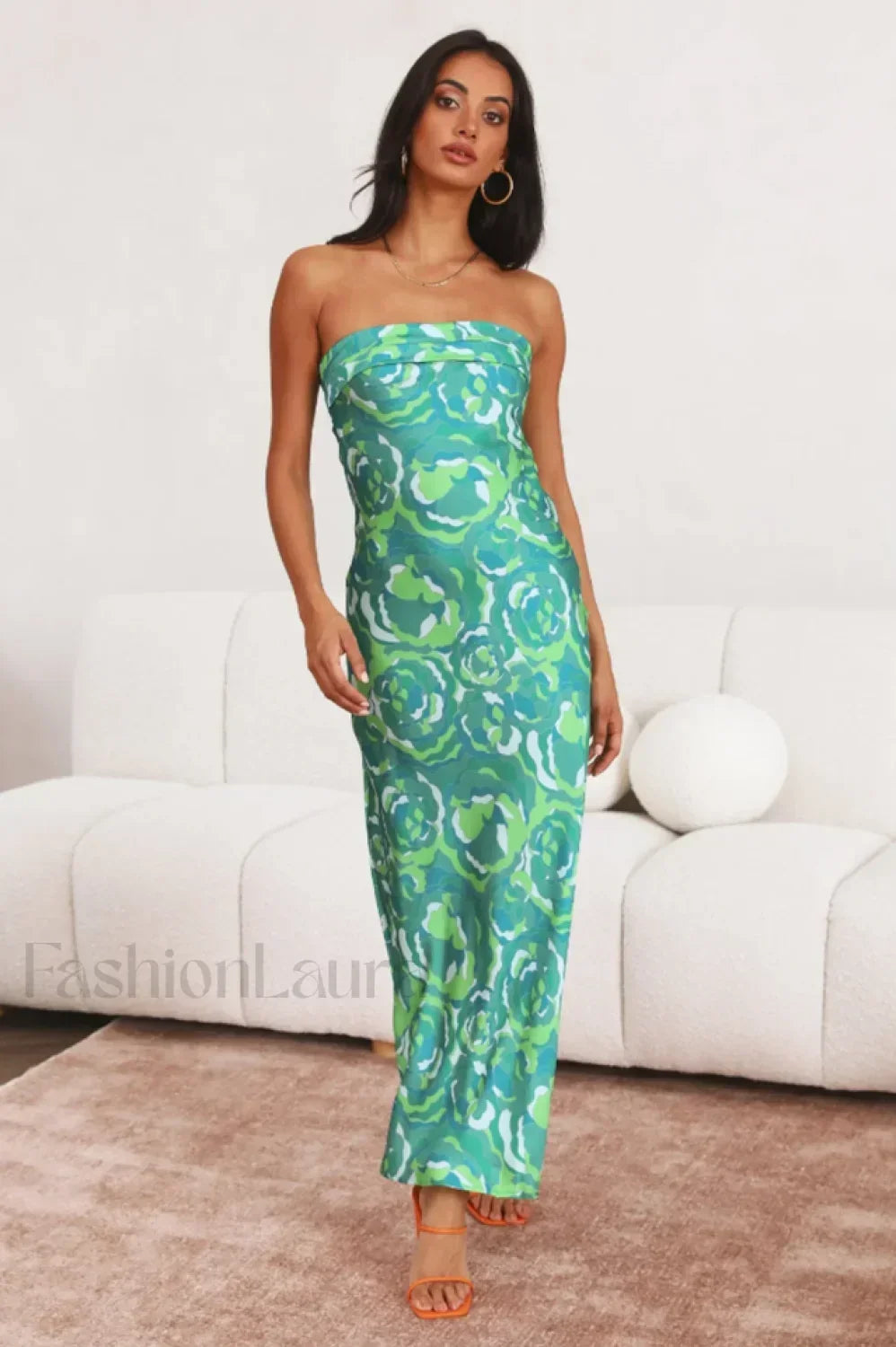 Kyra Satin Stylish Midi Dress