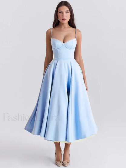 Lace-Draped Off-Shoulder Midi Dress