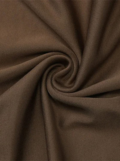 Long Sleeve Ruched Drop Waist Pleated Flowy Maxi Dress