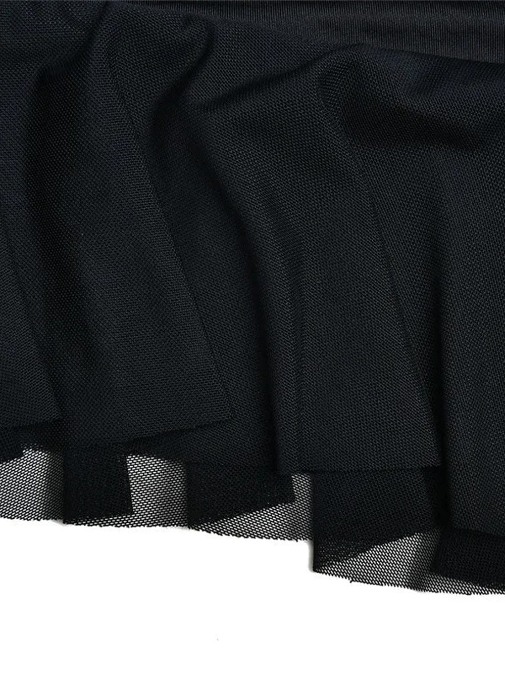 Cold Shoulder Long Sleeve Cascading Ruffle Asymmetric Hem Bodycon Mini Dress