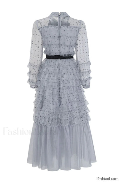 Maddison Polka Stylish Dot Maxi Dress