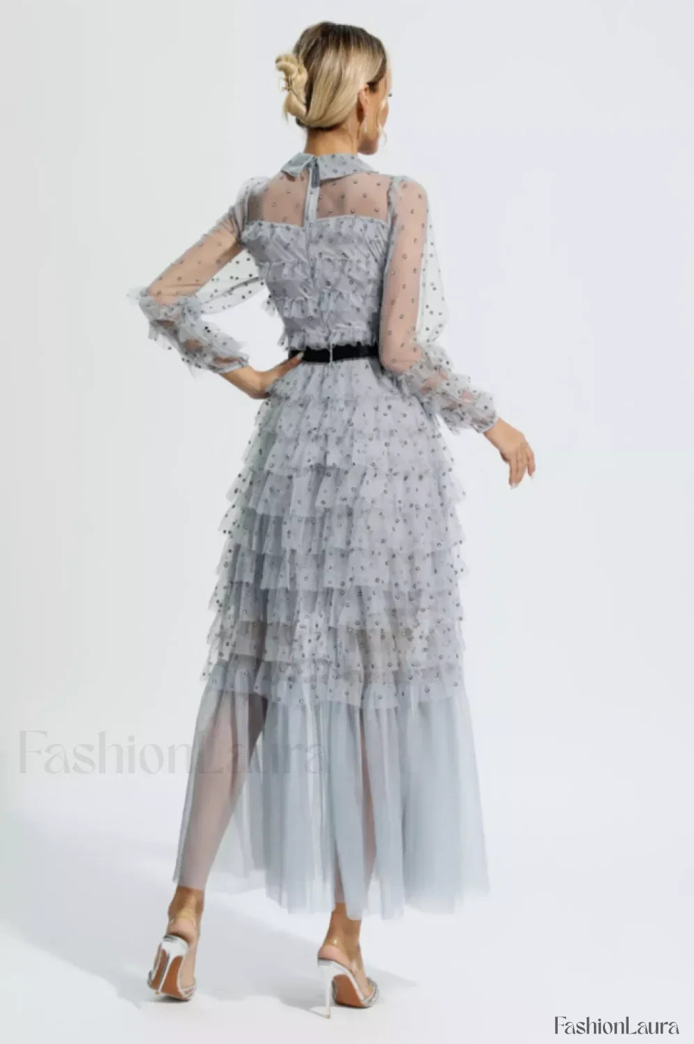 Maddison Polka Stylish Dot Maxi Dress