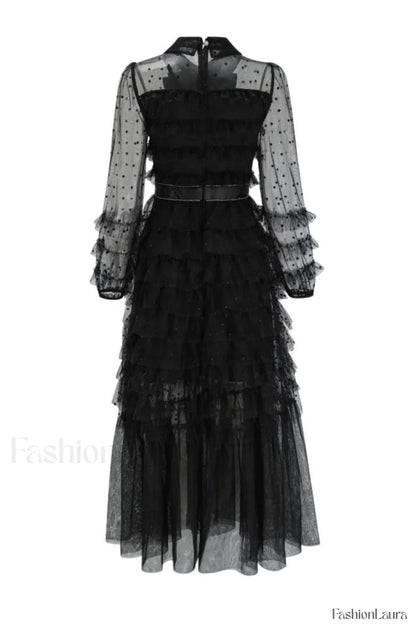 Maddison Polka Stylish Dot Maxi Dress