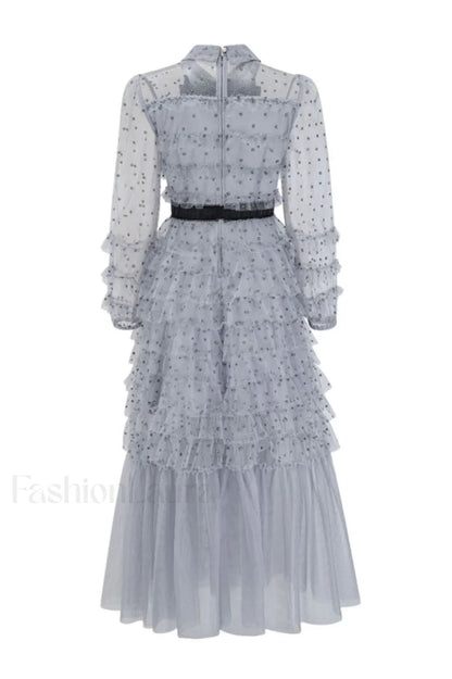 Maddison Polka Stylish Dot Maxi Dress