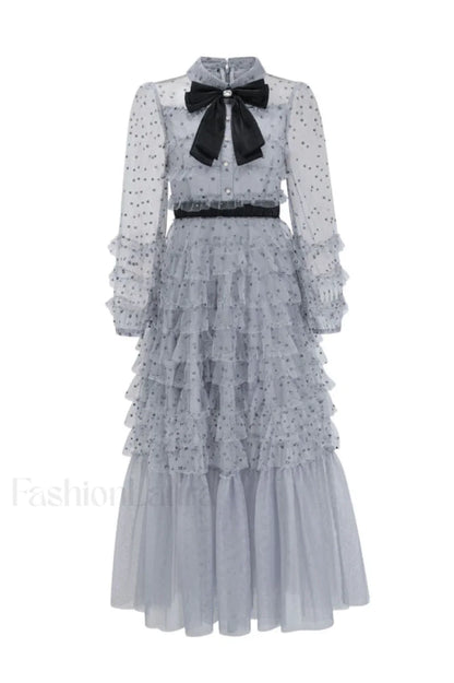 Maddison Polka Stylish Dot Maxi Dress