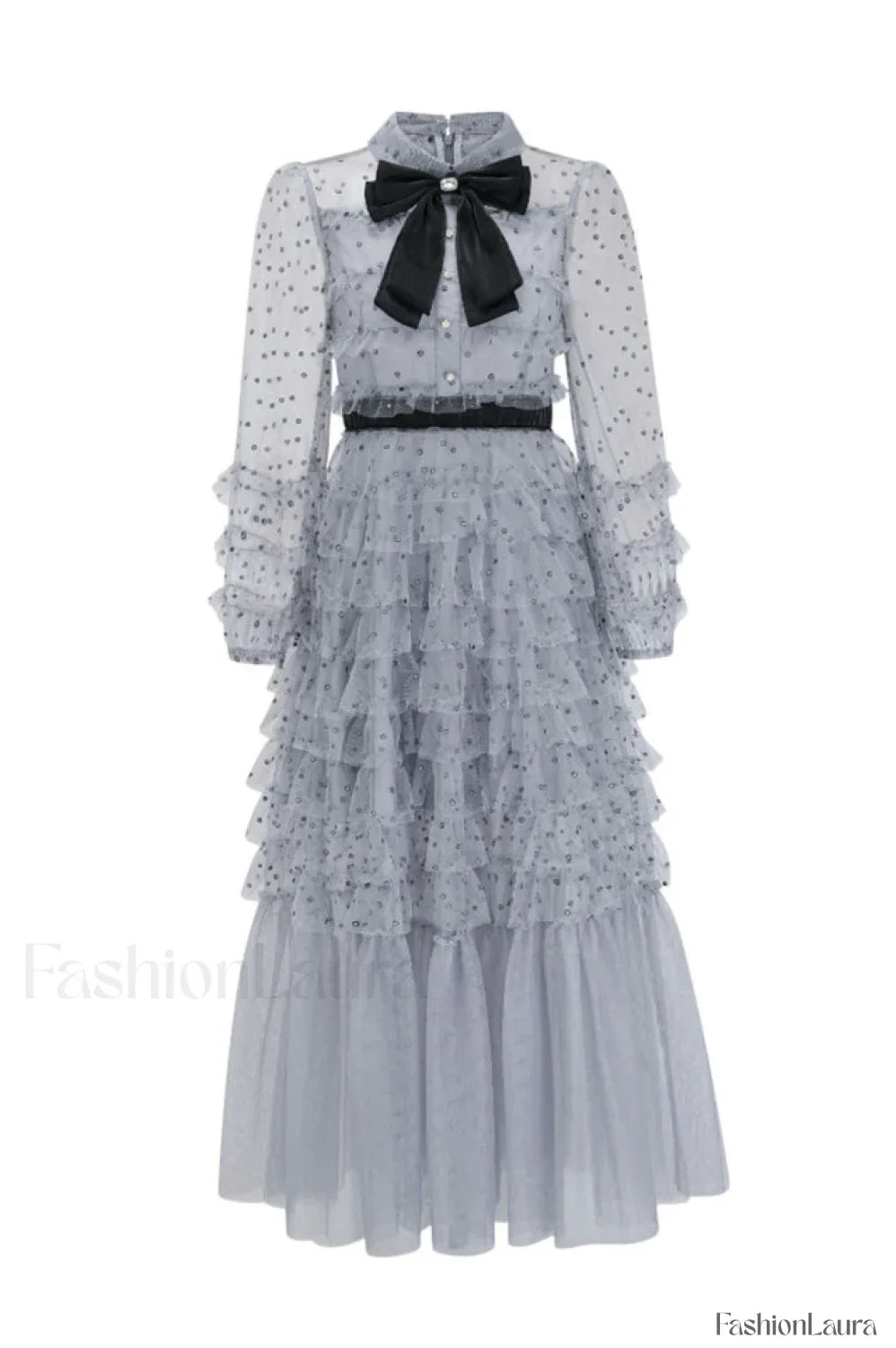 Maddison Polka Stylish Dot Maxi Dress