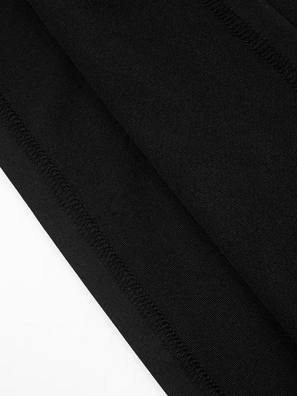 Long Sleeve Crew Neck Cut Out Pearl Detail High Split Maxi Dress