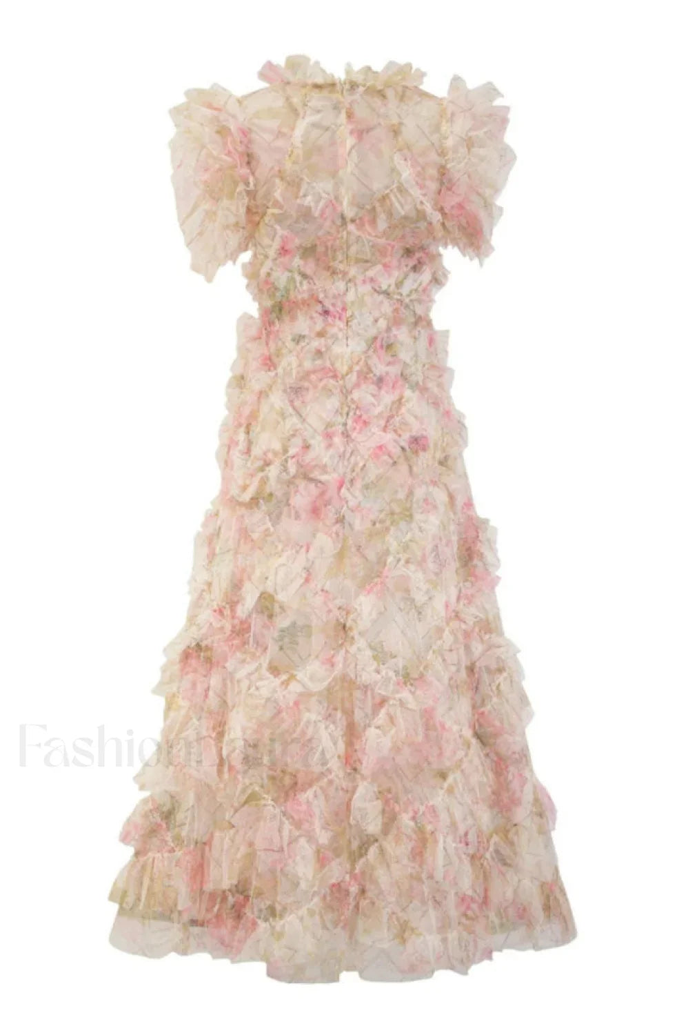 Maxine Floral Embroidery Charming Sleeveless Maxi Dress