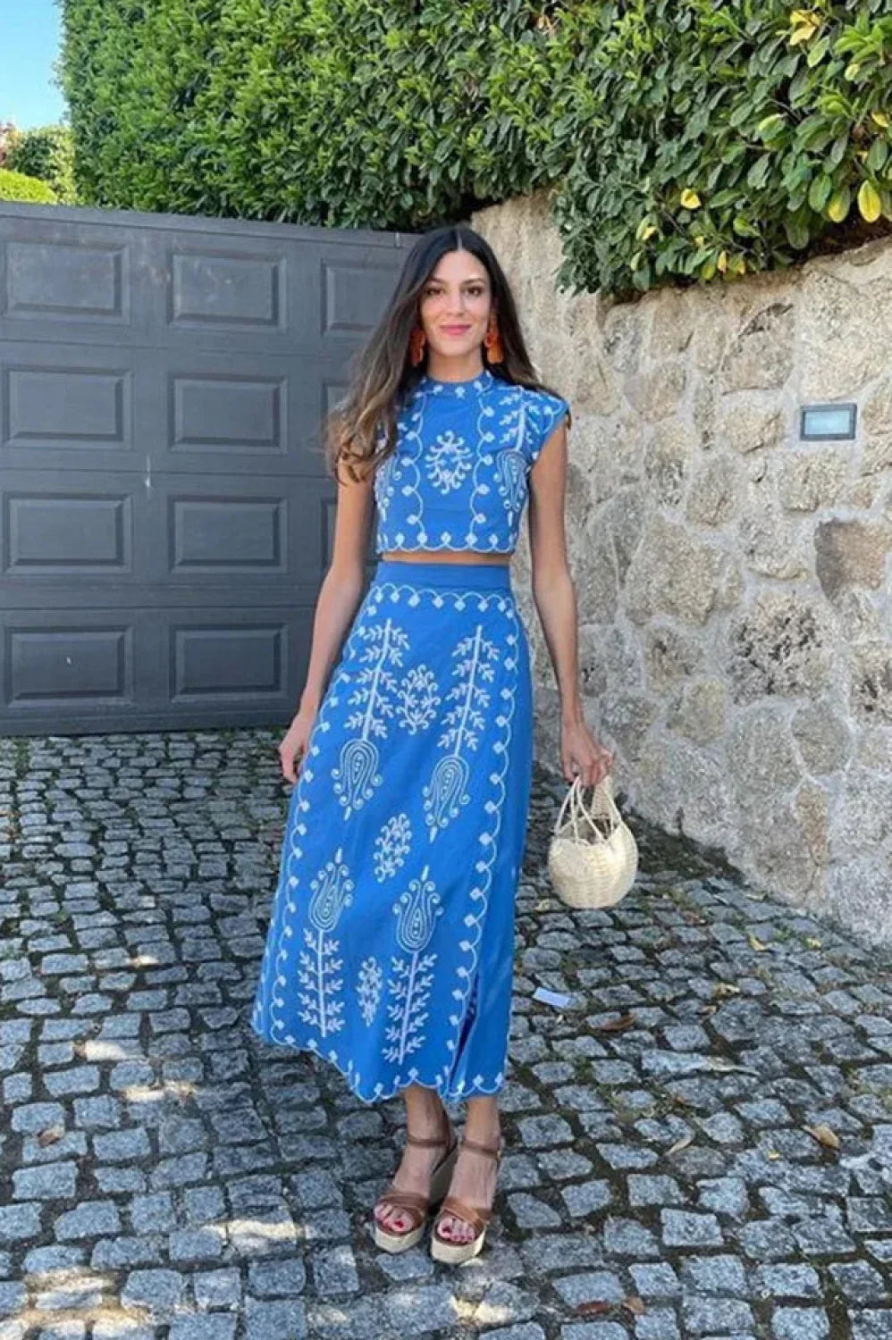 Melissa Top Stylish & Skirt Set