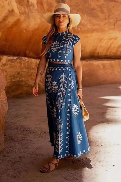 Melissa Top Stylish & Skirt Set