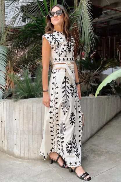 Melissa Top Stylish & Skirt Set