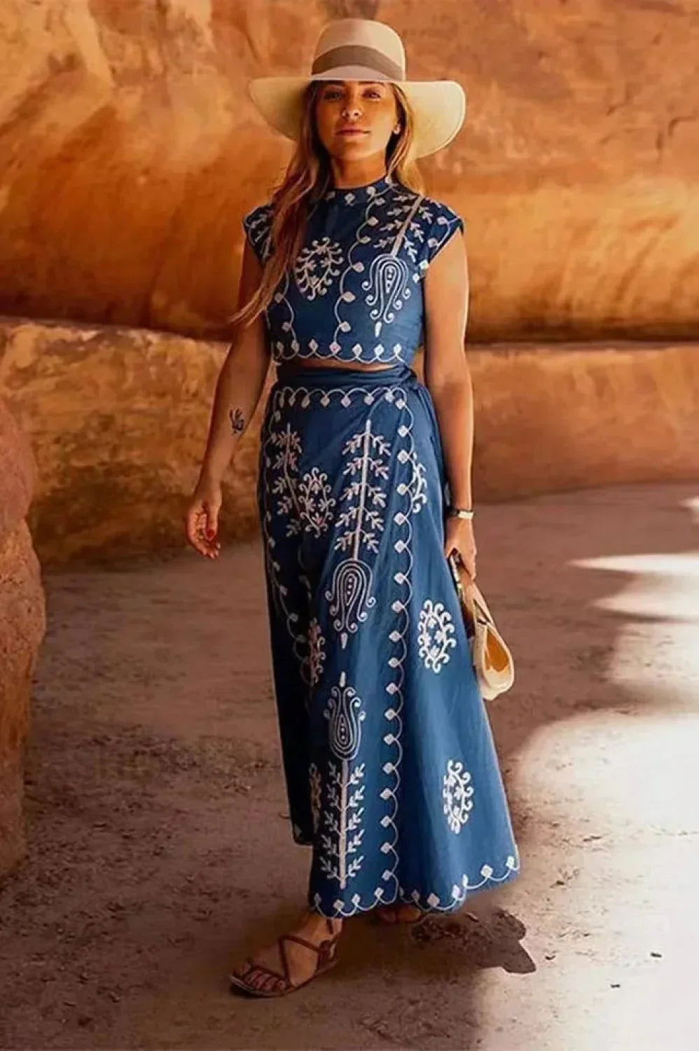 Melissa Top Stylish & Skirt Set