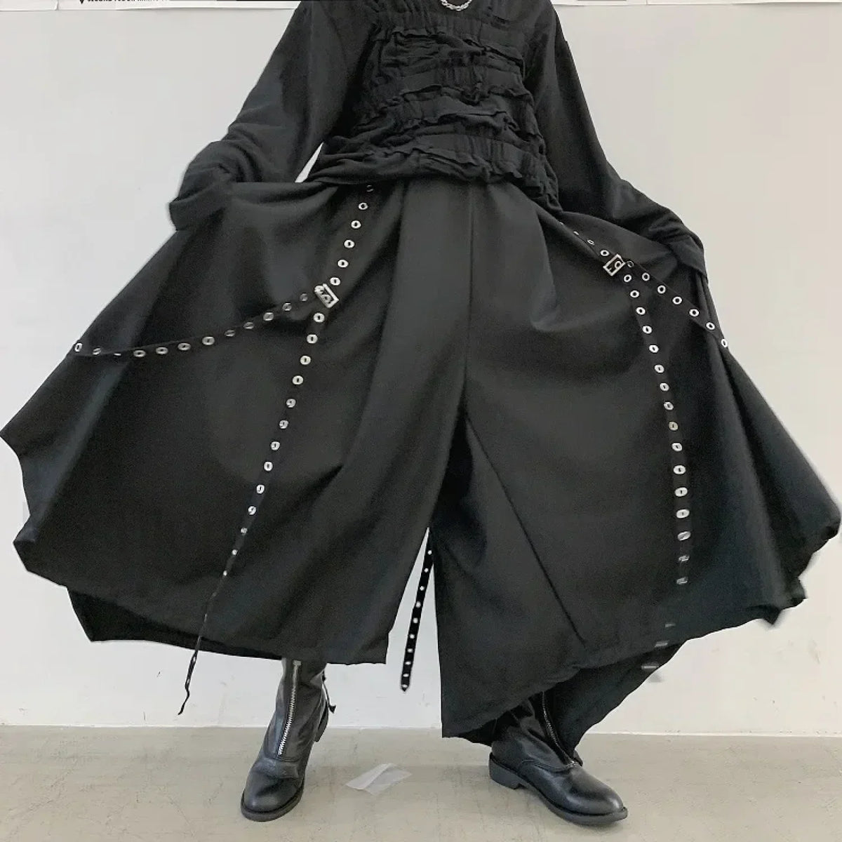 Men’s Ribbon Dark Pants for Halloween