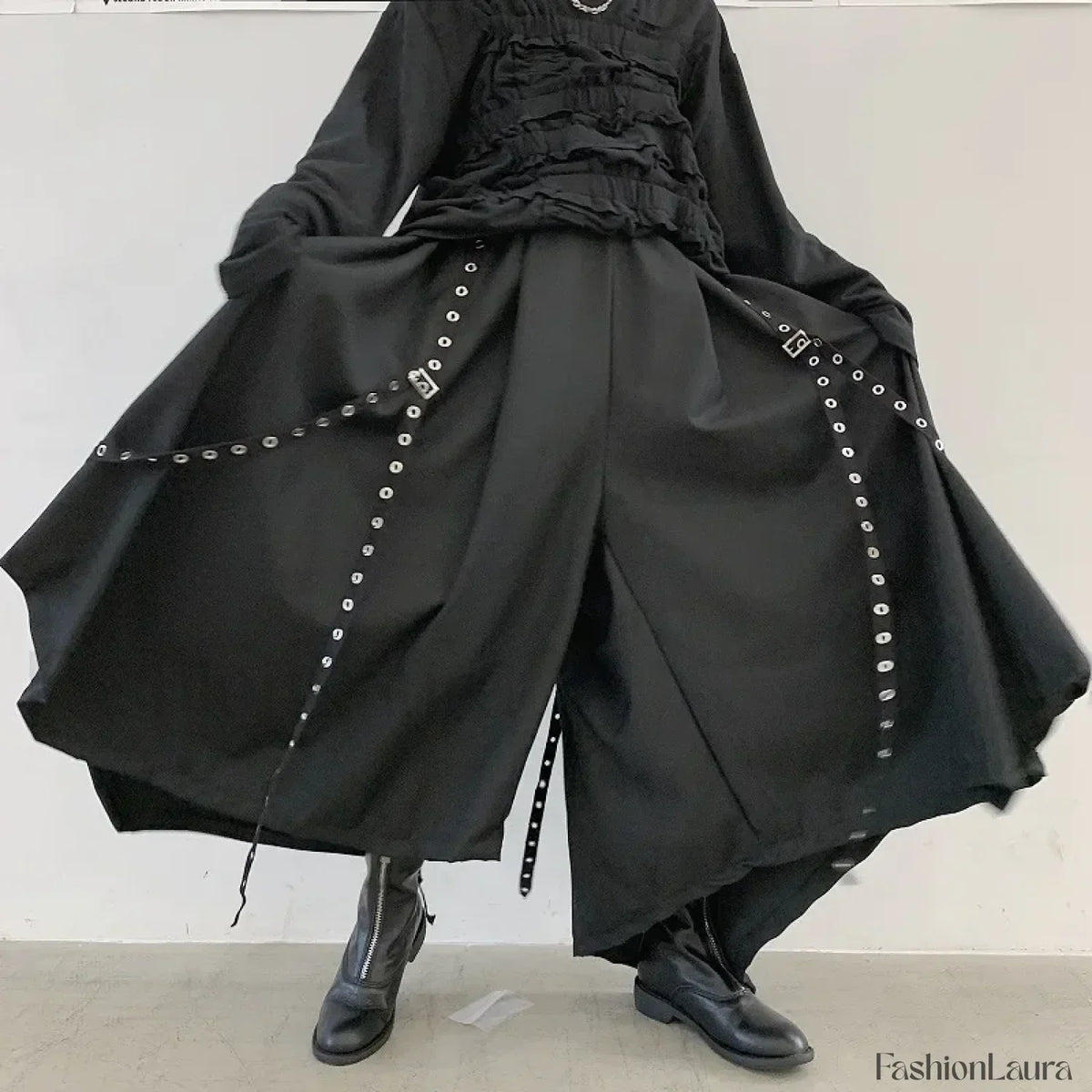 Men’s Ribbon Dark Pants for Halloween