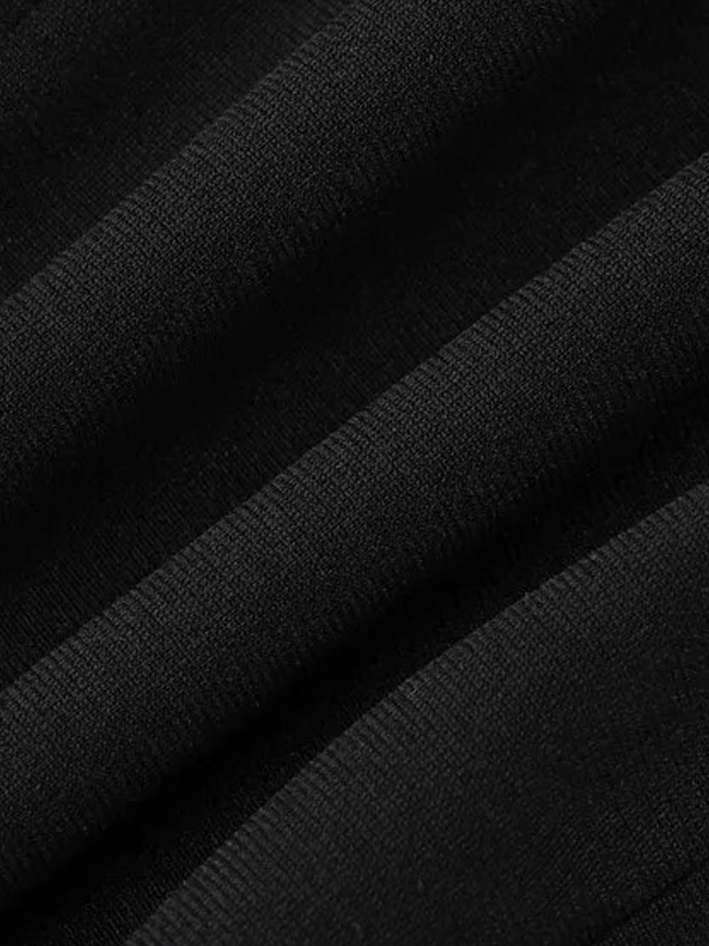 Black Off Shoulder Contrast Trim Structured Fit and Flare Mini Dress