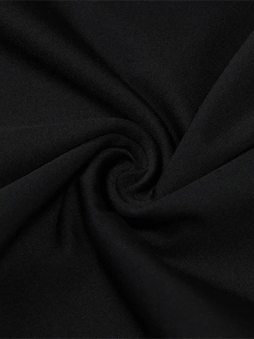 Mock Neck Halter Metal Ring Hardware Bodycon Mini Dress