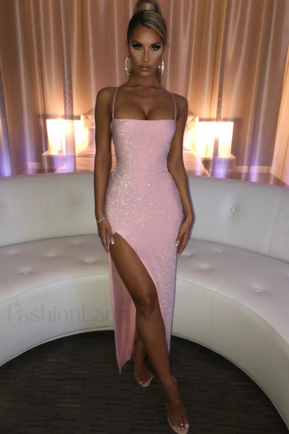 Miley Maxi Stylish Sparkle Dress