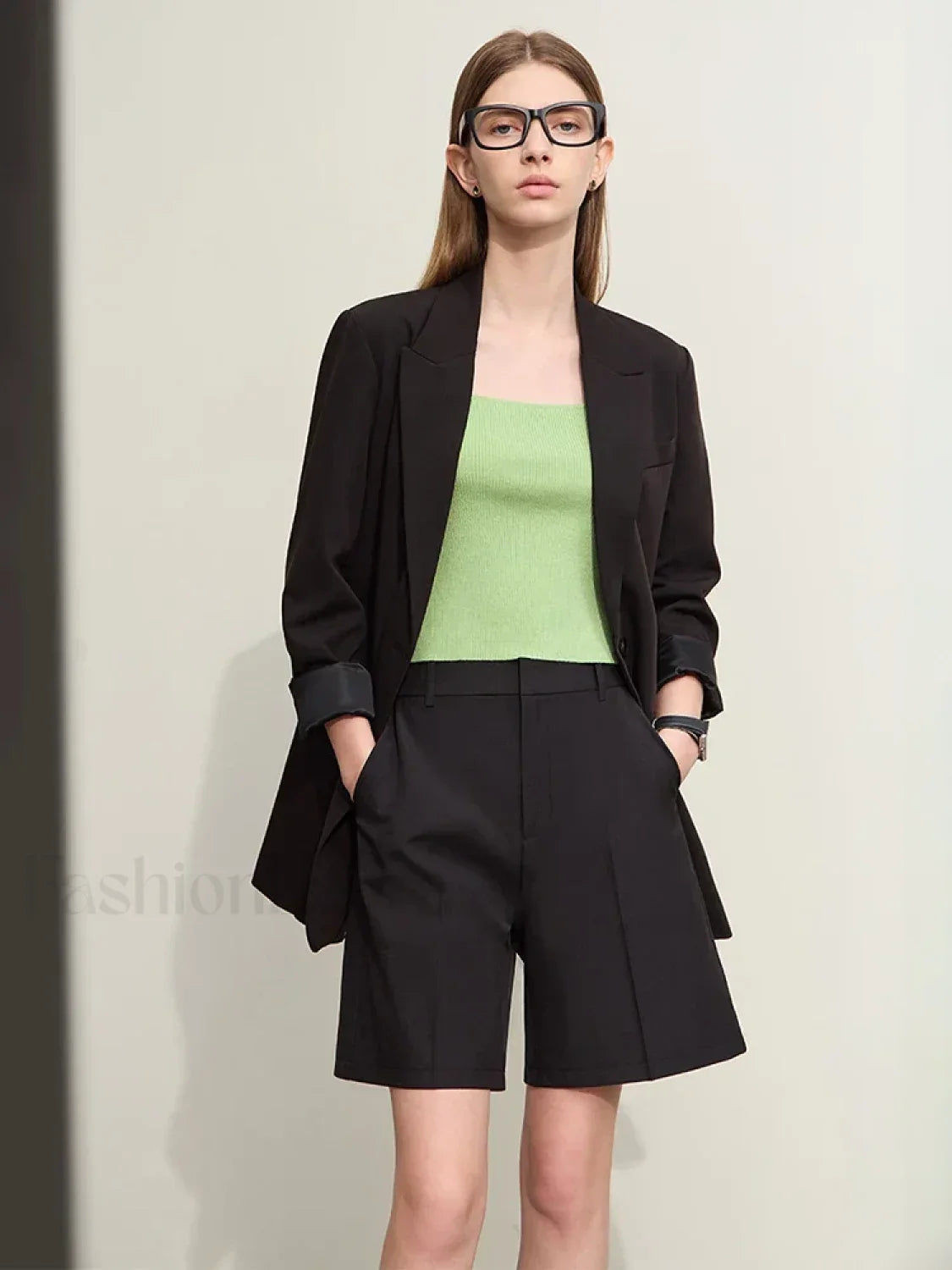 Minimalism Professional Style Solid Straight Casual Short