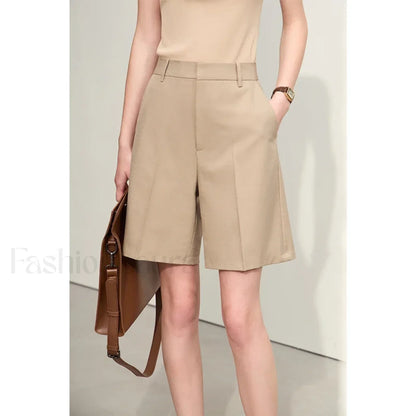 Minimalism Professional Style Solid Straight Casual Short