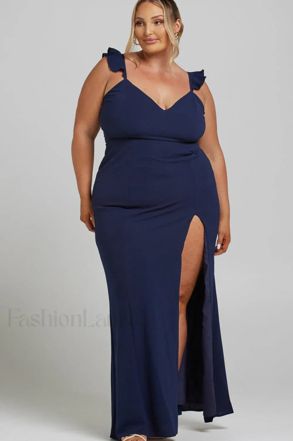 More Than This Charming Ruffle Strap Maxi Dress