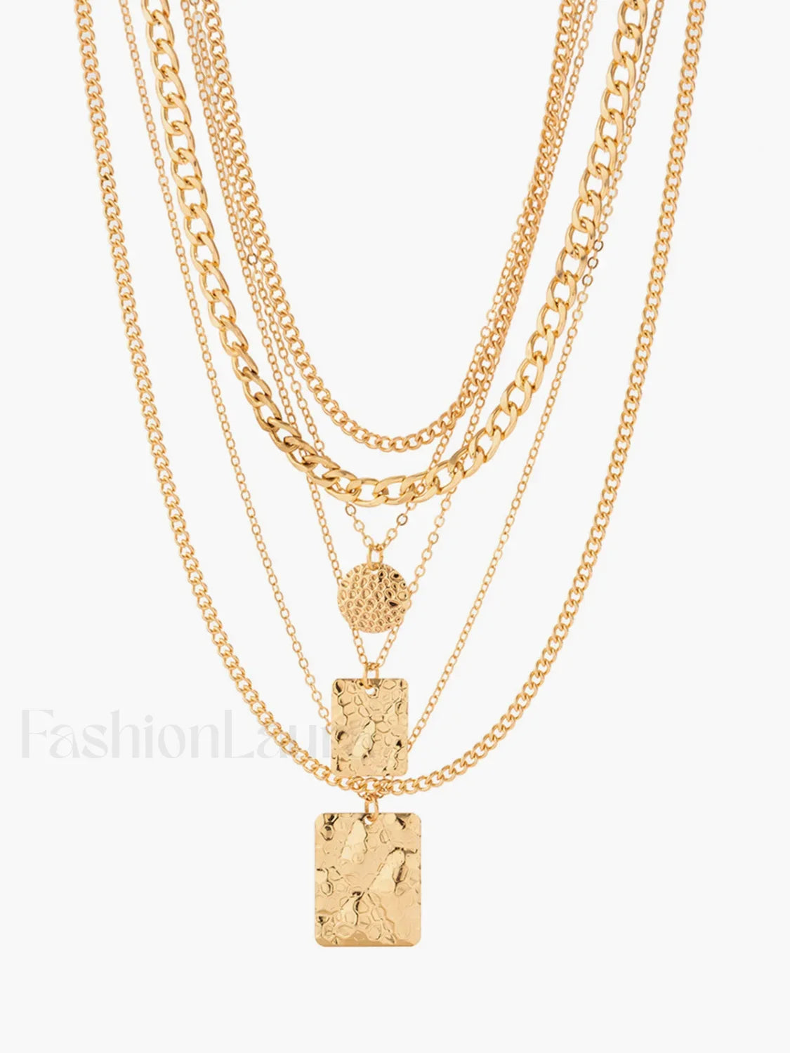 Multi Strand Gold Layered Necklace