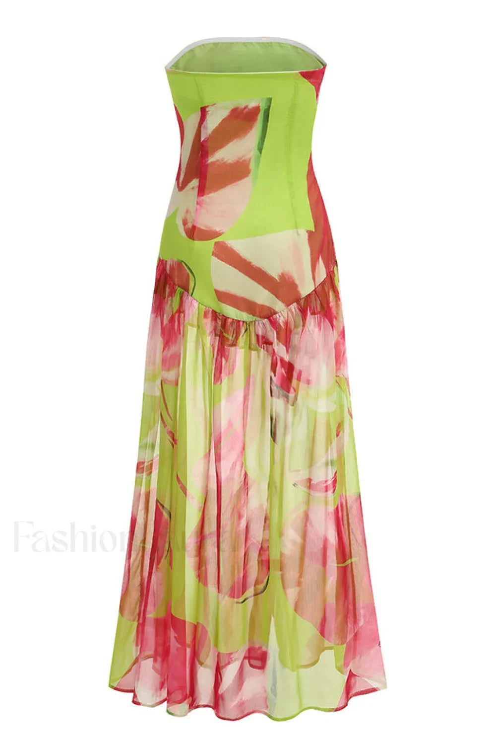 Nicole Silk Stylish Chiffon Midi Dress