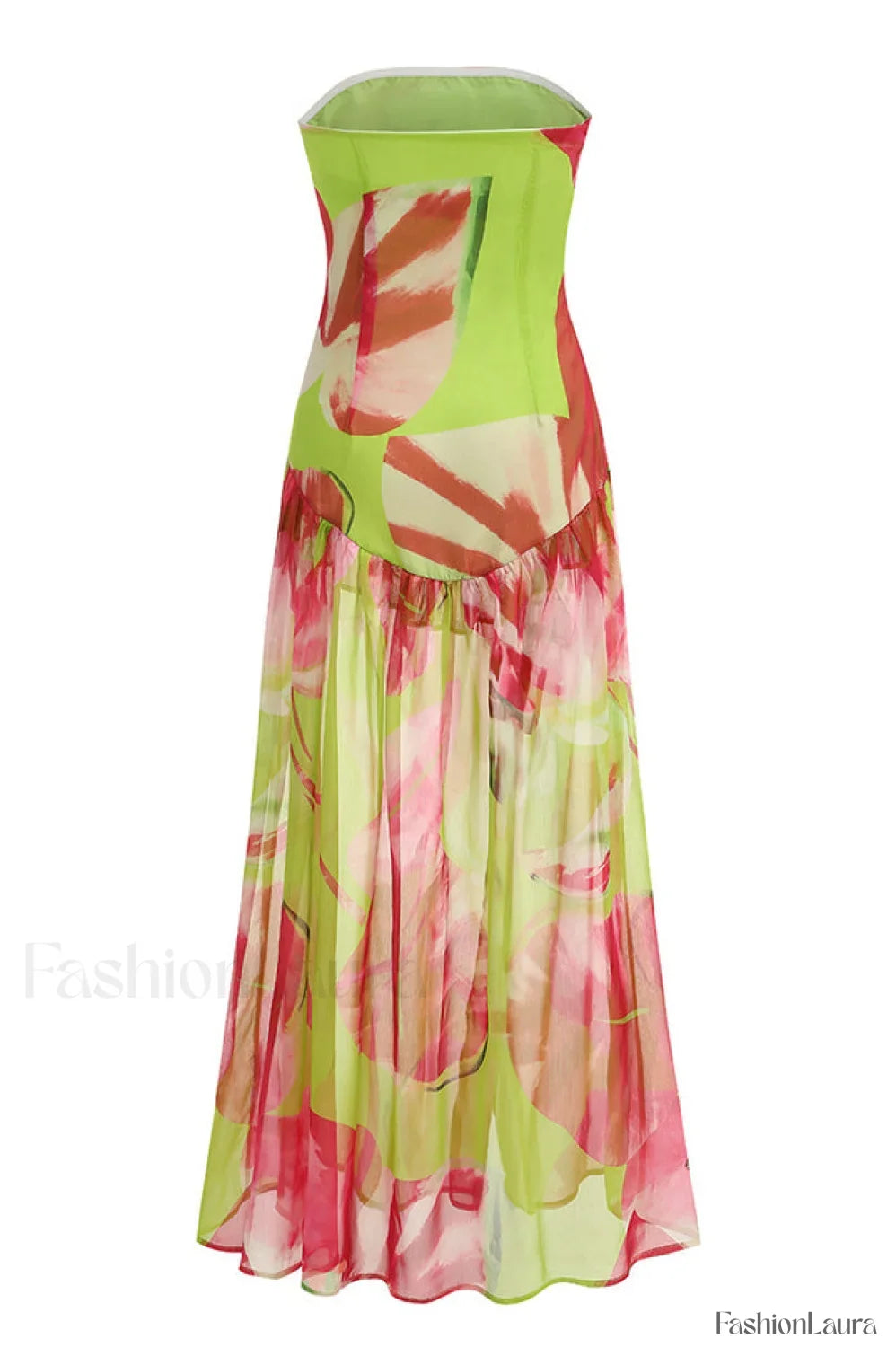 Nicole Silk Stylish Chiffon Midi Dress