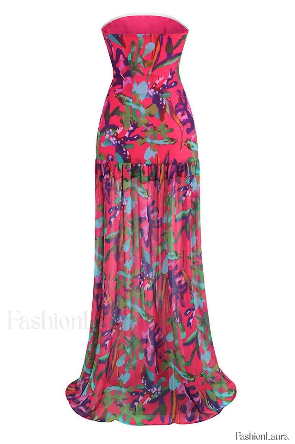 Nicole Silk Stylish Chiffon Midi Dress