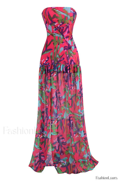 Nicole Silk Stylish Chiffon Midi Dress