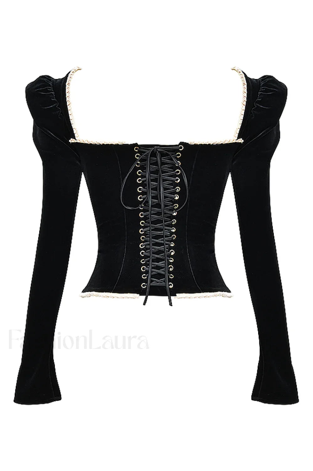 Noa Black Stylish Velvet Corset