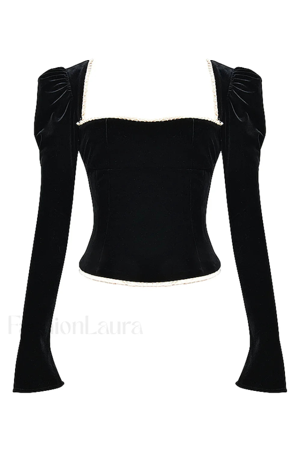 Noa Black Stylish Velvet Corset