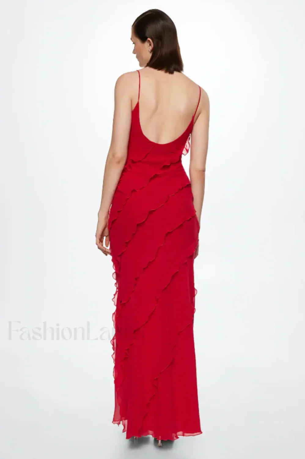 Ocean Waves Tiered Charming Ruffle Maxi Dress