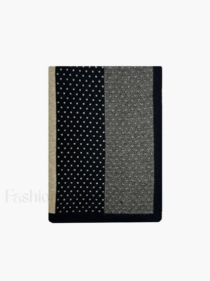 Old Money Graceful Aesthetics Patchwork Scarf