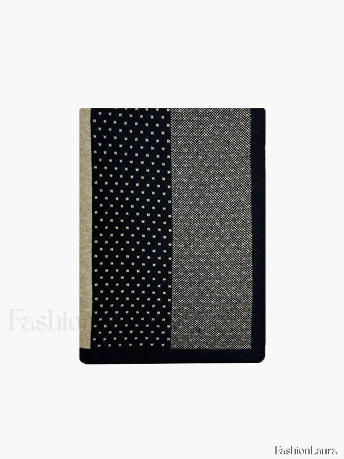Old Money Graceful Aesthetics Patchwork Scarf