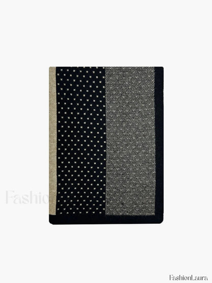 Old Money Graceful Aesthetics Patchwork Scarf