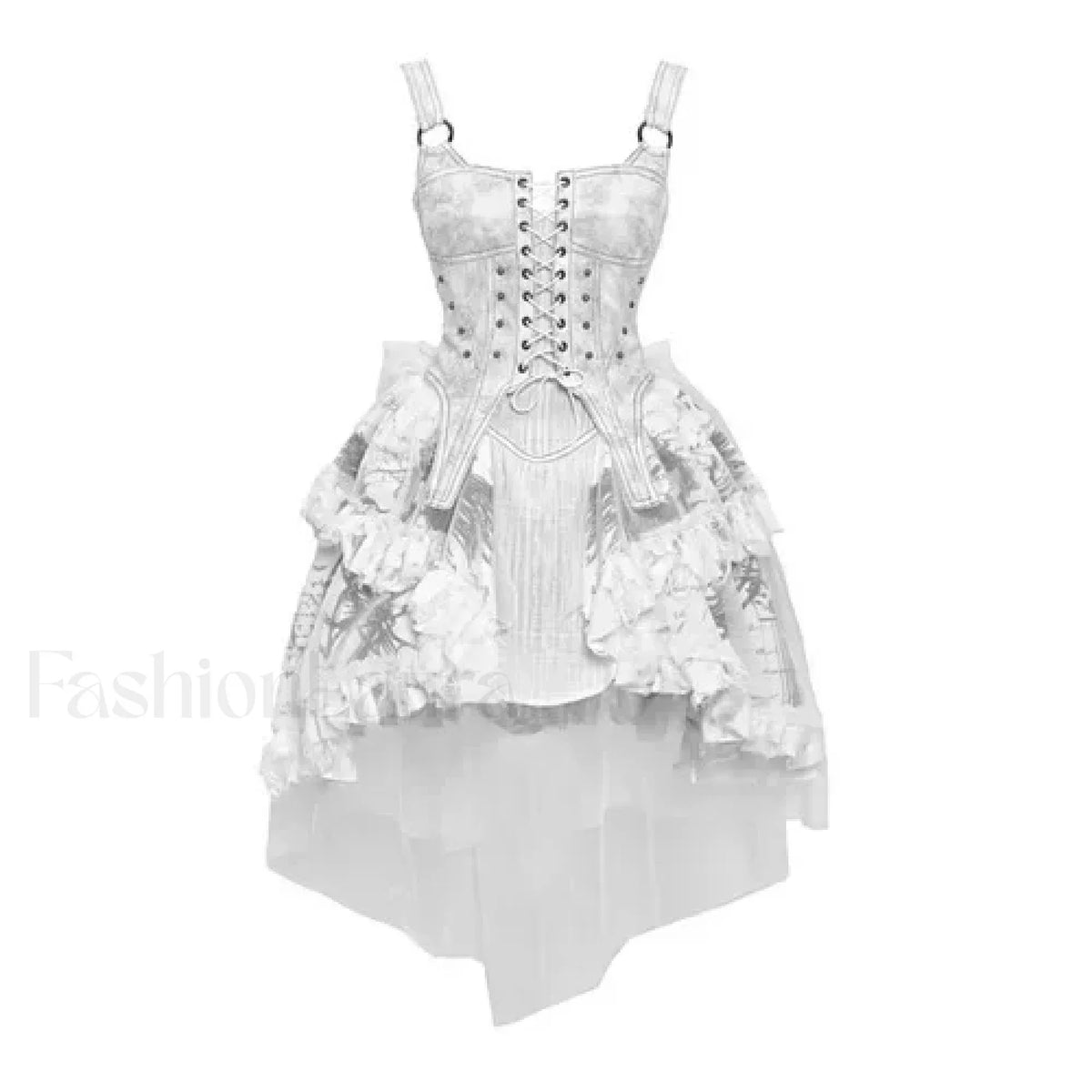 Original Punk Gothic Print Lolita Gothic Dress