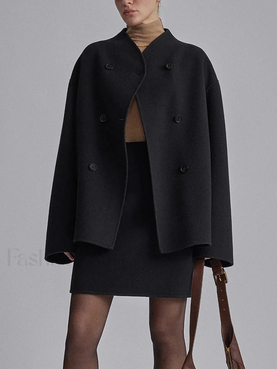 Oversized Charming Button-Down Jacket