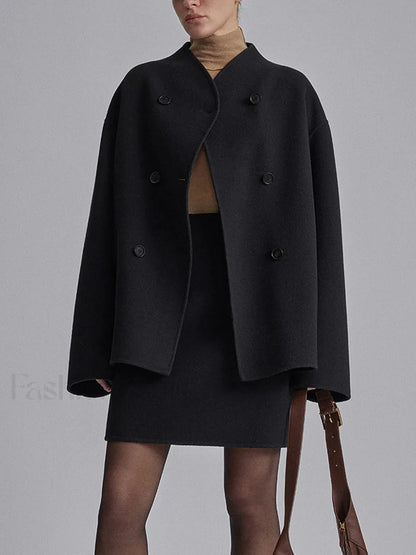 Oversized Charming Button-Down Jacket