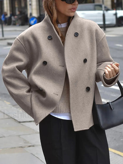 Oversized Charming Button-Down Jacket