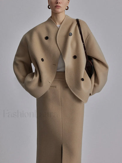 Oversized Charming Button-Down Jacket